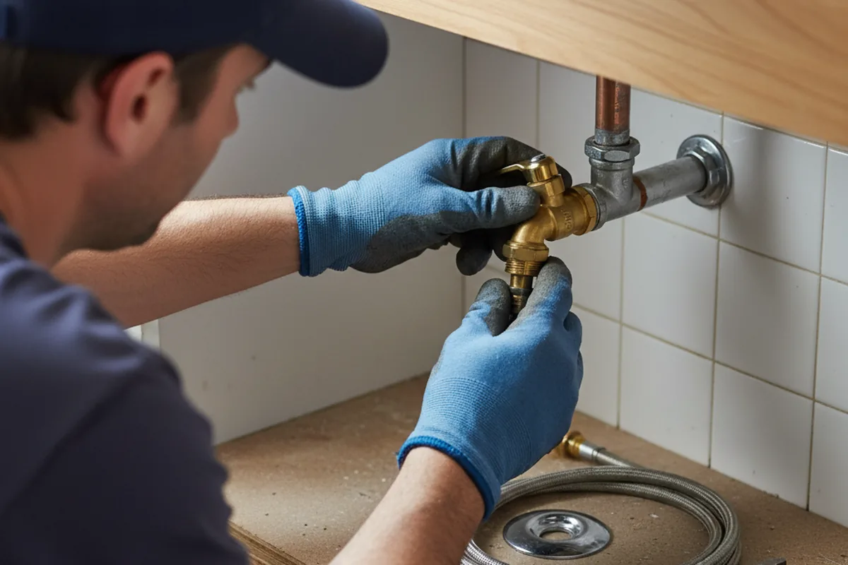 Shutoff valve and fitting work during Faucet and Fixture Repair in Martinsburg